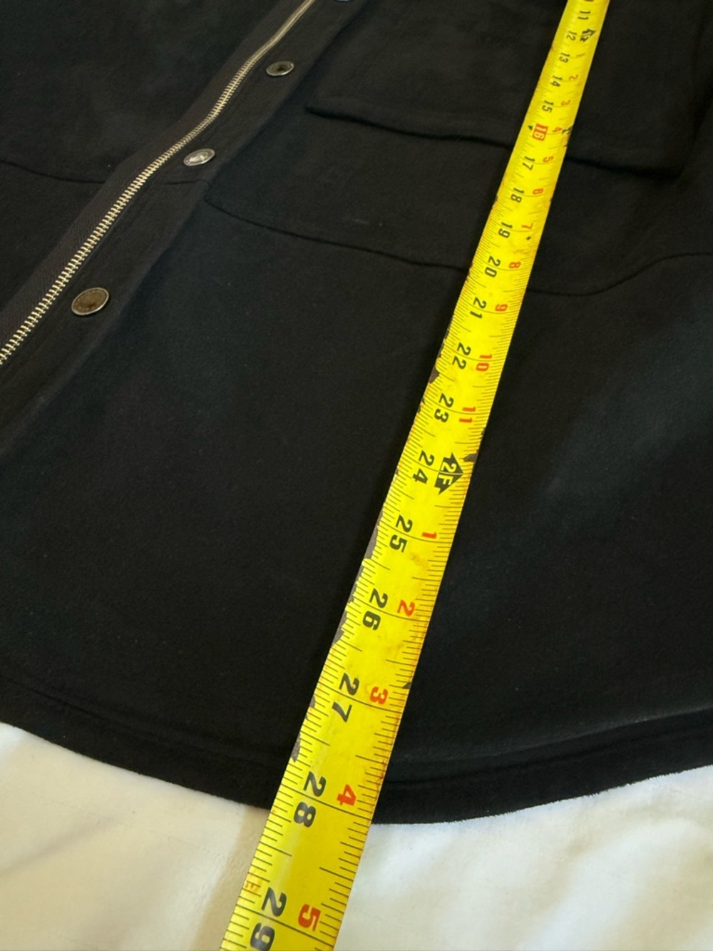 Karl Lagerfeld Black Faux Suede Snap-Front & Zipper Shirt/Light Jacket Men's M - Picture 10 of 11